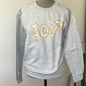 NEW “JOY” Holiday Christmas Crewneck Sweatshirt S